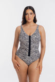 TOGS - Zurich V Neck Ruched One-Piece Swimsuit