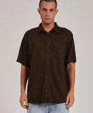 Thrills Hemp Thrills Oversized Short Sleeve Jersey Shirt - Tarmac