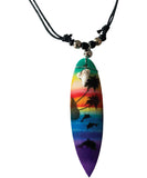 Sunny Panda Topical Surfboard Necklace