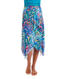 Togs Ravenna Mesh Frill Skirt - Blue Cover up
