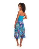 Togs Ravenna Mesh Frill Skirt - Blue
