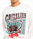 Mitchell & Ness Vancouver Grizzlies Pintbrush Crew - Silver Marle