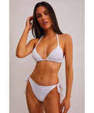 Piha Gelato Sliding Tri Bikini Top - White