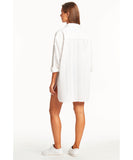 Sea Level Heatwave Cover Up Shirt - White