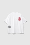 XLARGE Teach Peace Gorilla Fit Tee - White