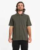 Volcom Chavo Button Down SS Shirt - Castle Rock