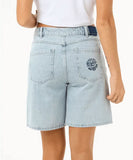 Rip Curl Aggie Relaxed Denim Short - Vintage Blue