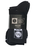 Salty Crew Stripe Alpla Socks 3PK - Black