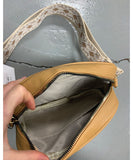 Over Shoulder Rectangle Hand Bag - Beige