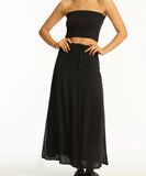 Sea Level Sunset Beach Skirt - Black