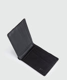 Unit Mens Wallet - Leather Bi-Fold - Carbonx - Black