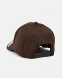 Billabong Arch Flexfit 110 Snapback Cap in Coffee Bean back view highlighting the adjustable plastic snapback closure comfortable Flexfit stretch construction structured crown design and distinctive Coffee Bean brown fabric, sold by Point Break Cambridge local family surf shop at 63 Duke Street.