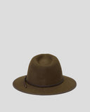 Interior view of the 100% wool felt Billabong Dutton Fedora showcasing the internal sweatband for a comfortable fit.