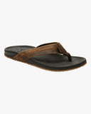 Billabong Mens Brunswick Leather Thing Thongs - Black