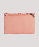 Angled profile view of the women's Billabong Sweet Mystic wallet showcasing the heavy-duty metal zip-around closure.