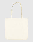 Billabong Tote Bag in Natural sand back view showing the clean seamless continuous woven construction panel layout and robust structural handle stitch attachments, sold by Point Break Cambridge local family surf shop at 63 Duke street.