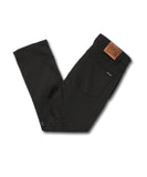 Volcom Vorta Denim Slim Fit Jeans - Black/Black