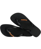 Havaianas Logo Filete 9456 - Black/Black/Begonia Orange