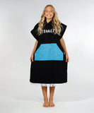 Hello Stranger Poncho Towel - Black Blue