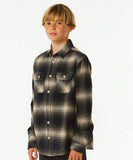 Rip Curl Count Flannel Boys Shirt - Taupe