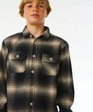 Rip Curl Count Flannel Boys Shirt - Taupe