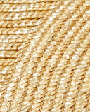 Brixton Joanna Hat in Honey back view highlighting the premium natural wheat straw weave, structured teardrop crown, generous wide-brim silhouette and timeless golden Honey straw finish, sold by Point Break Cambridge local family surf shop at 63 Duke Street.