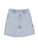 Santa Cruz Cactus Dot Carpenter Girls Short - Light Washed Indigo