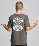 The Mad Hueys Anchor Bones Youth SS Tee - Charcoal