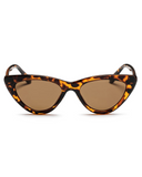 CHPO Brand Amy Sunglasses in Turtle Brown tortoiseshell front view showing the elegant oversized frame profile and premium sun-shielding Brown lenses, sold by Point Break Cambridge local family surf shop at 63 Duke street.