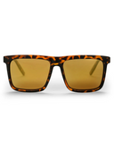 CHPO Brand Bruce Sunglasses in Turtle Brown tortoiseshell front view showing the elegant round-square frame profile classic keyhole bridge and premium sun-shielding lenses, sold by Point Break Cambridge local family surf shop at 63 Duke street
