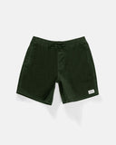 Green shorts on a white background Rhythm Mens Classic Chord Jam - Olive