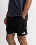 Rhythm Mens Classic Linen Jam Short - Vintage Black