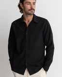 Rhythm Men's Classic Linen LS Shirt – Vintage Black