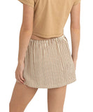 Rhythm Cove Stripe Skort - Natural