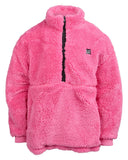 Eve Girl Cozy Quarter Zip Teddy - Pink