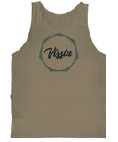 Vissla Work Day Organic Blend Tanker - Dark Earth