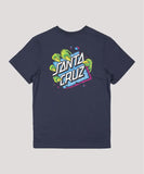 Santa Cruz Johnson Beast Dot Tee - Navy