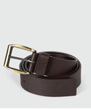 Unit Mens Belt - Fortitude Leather - Dark Choc