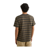 Rhythm Vintage Jacquard Stripe SS T-Shirt - Olive