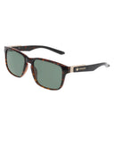 Dragon Capo Sunglasses in Tortoise front view showing the bold tortoiseshell lifestyle frame layout and premium glare-reducing LUMALENS Green G15 Polarized lenses, sold by Point Break Cambridge local family surf shop at 63 Duke street.