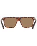Dragon Vinyl Sunglasses in Matte Dark Tortoise back view showing the smooth interior frame architecture contour lines and heavy-duty five-barrel stainless steel hinge construction, sold by Point Break Cambridge local family surf shop at 63 Duke street.