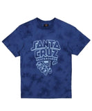 Santa Cruz Inherit Stacked Strip Front Tee - Dark Blue Tie Dye