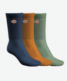 Dickies Standard Crew Socks 3Pk - Brown Duck-Navy-Drk Brown