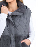 Elm Alaska Quilted Vest - Charcoal