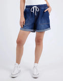 Elm Relaxed Denim Short - Dark Blue Wash