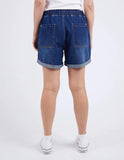 Elm Relaxed Denim Short - Dark Blue Wash