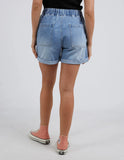 Elm Relaxed Denim Short - Mid Blue Wash