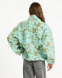 Roxy Like Electricity Girls Fleece Jacket - Oil Green The Mo Mini Rg