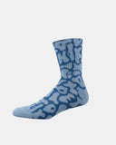 Ethika Boys Apex Blue Fit Kit Socks and Staple set side profile view showing the athletic boxer brief leg length and sock height, sold by Point Break Cambridge local family surf shop at 63 Duke street.