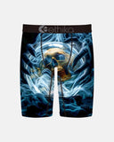 Ethika Boys Dead Scope Staple underwear front view showing the tactical graphic print and branded elastic waistband, sold by Point Break Cambridge local family surf shop at 63 Duke street.
